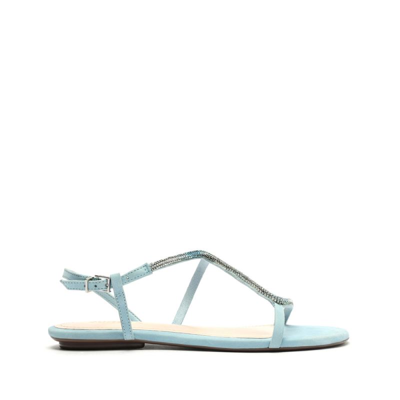 Schutz Agaviny Nubuck Sandal μπλε | HE2JlVw