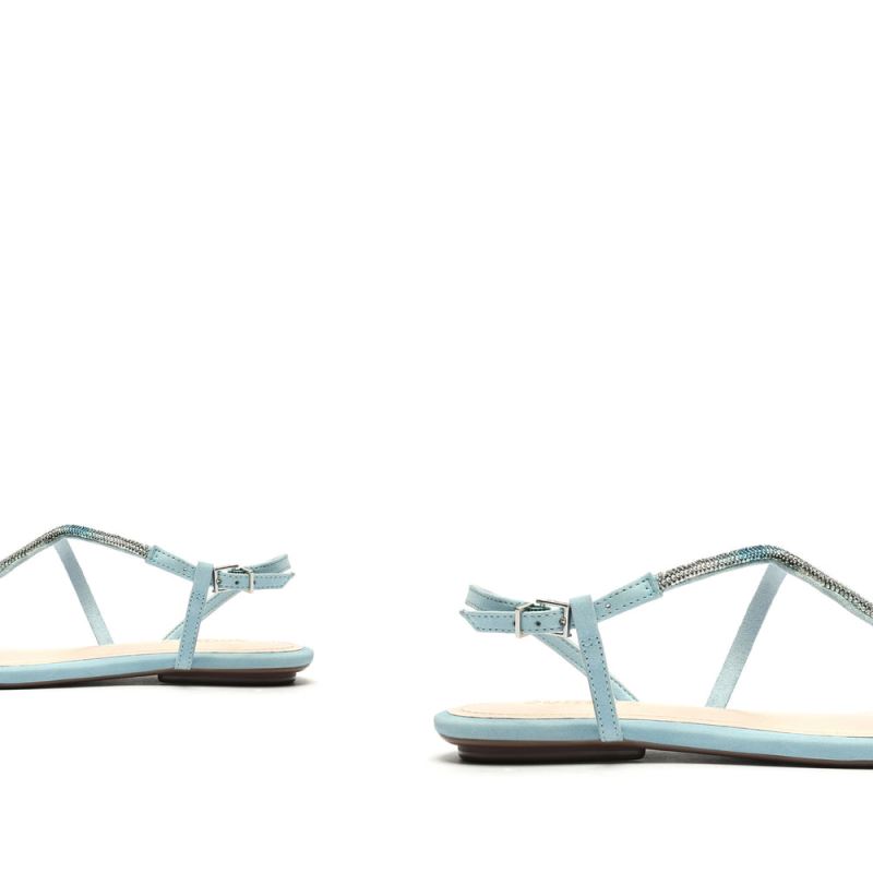 Schutz Agaviny Nubuck Sandal μπλε | ZSvlSod