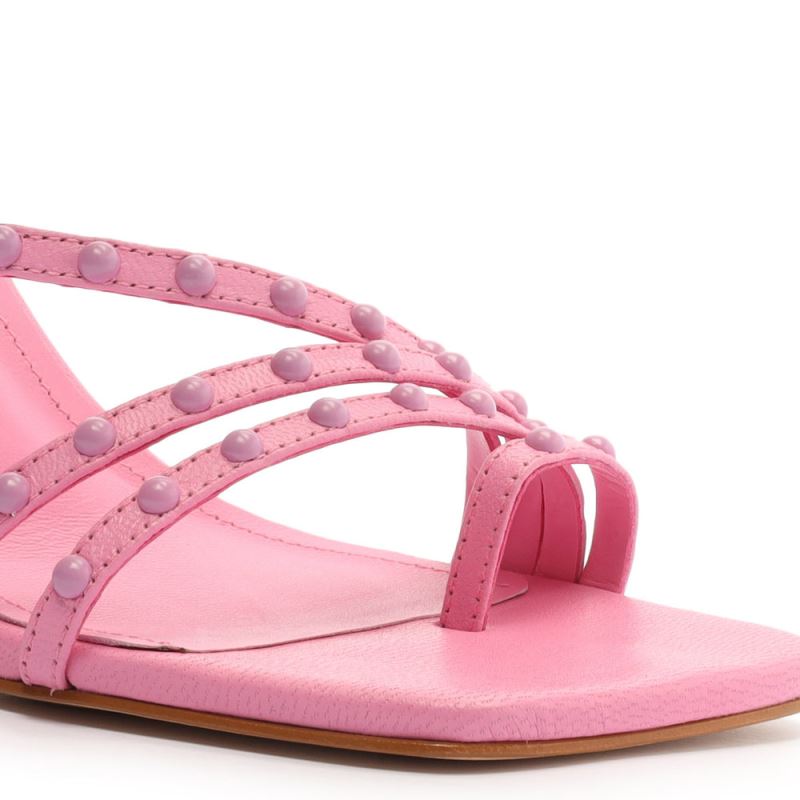 Schutz Anne Mid Nappa δερματινα Sandal ροζ | Ro8f65H