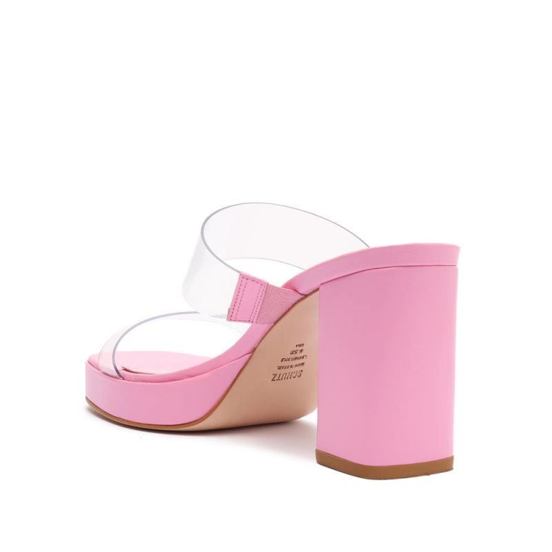 Schutz Ariella flatforms Vinyl Sandal ροζ | L4LyzJr