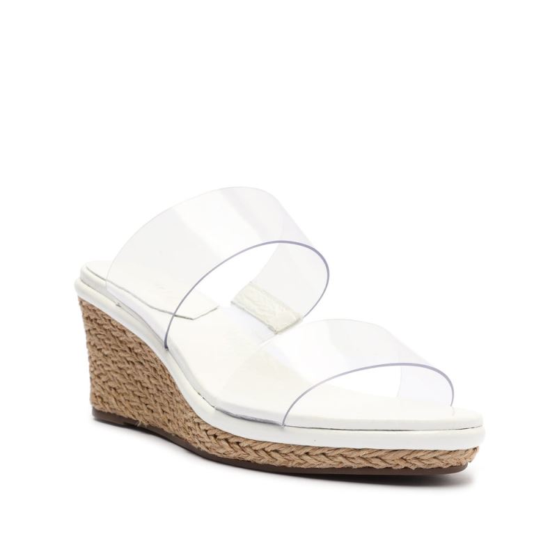 Schutz Arien Mid Wedge Sandal ασπρα | k6qTjWR