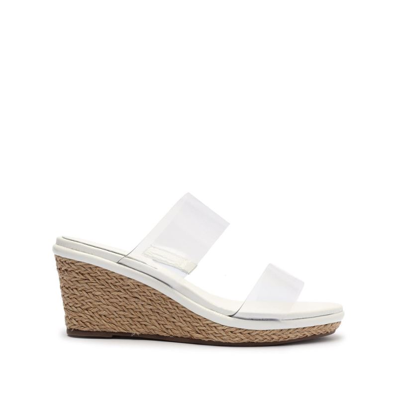 Schutz Arien Mid Wedge Sandal ασπρα | k6qTjWR