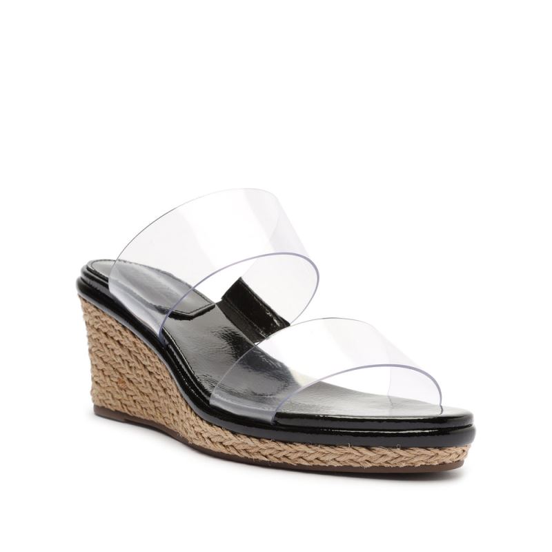 Schutz Arien Mid Wedge Sandal μαυρα | kneEg5Z