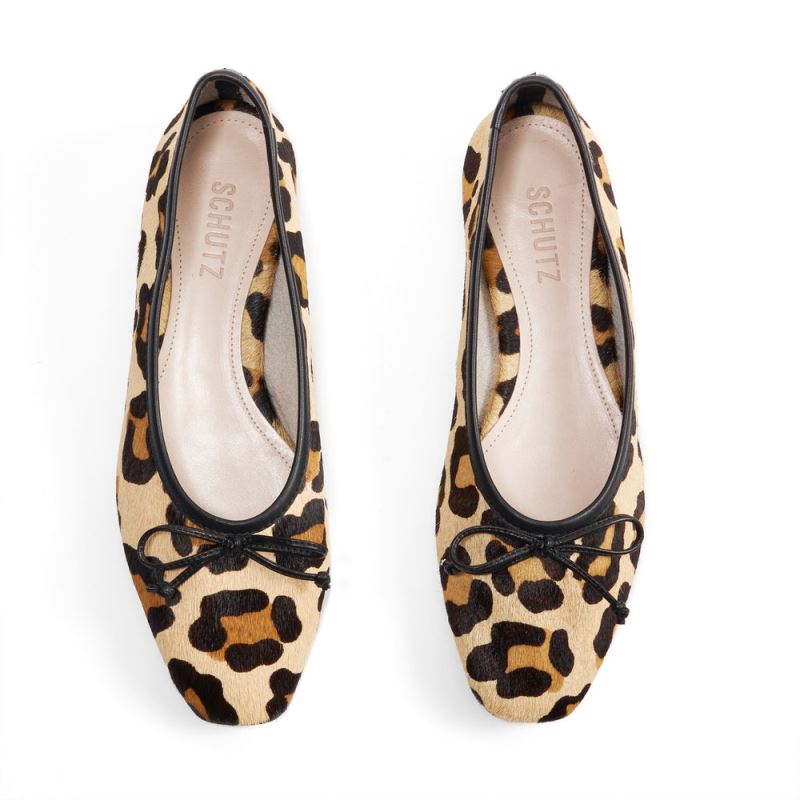 Schutz Arissa Ballet φλατ in Leopard Μπεζ λεοπαρ | XVSAEmq