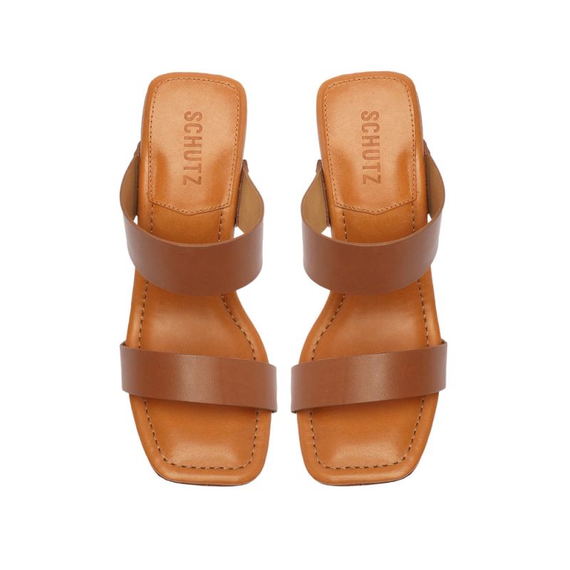 Schutz Aryana δερματινα Sandal βαθυ Μπεζ | hDUOlhq