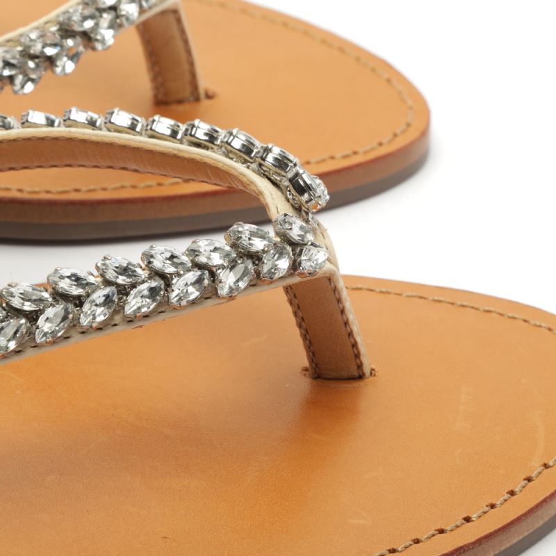 Schutz Belle Nappa δερματινα Sandal Μπεζ | YZbkAJC