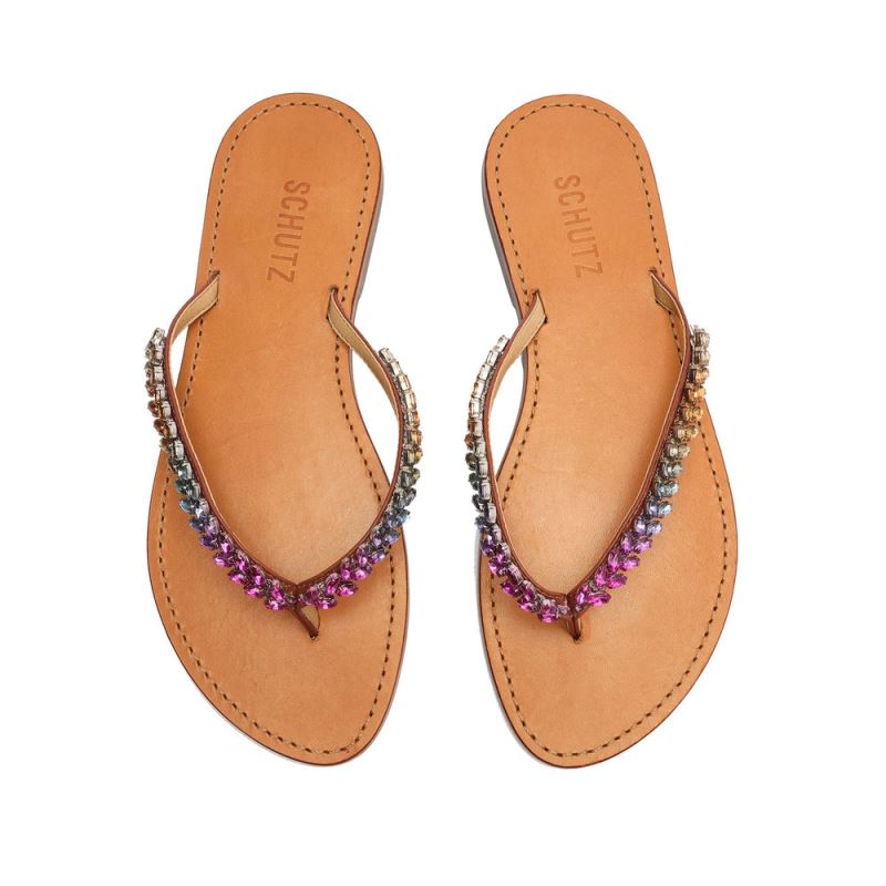 Schutz Belle Nappa δερματινα Sandal καφε | 5dJNk0R