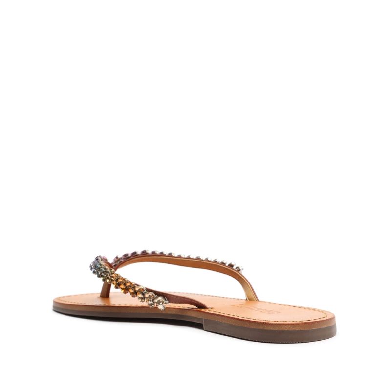 Schutz Belle Nappa δερματινα Sandal καφε | DoteUeP