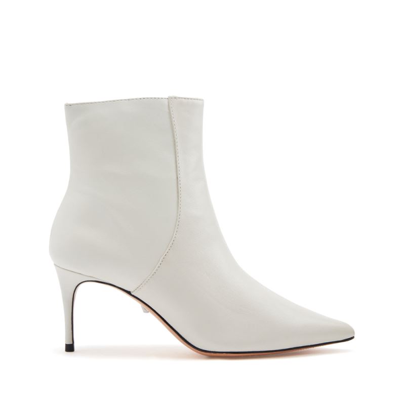 Schutz Bette δερματινα Ankle Bootie ασπρα | qv7STso