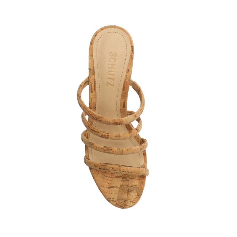 Schutz Cari Cork Sandal Μπεζ | Y5XZFPi