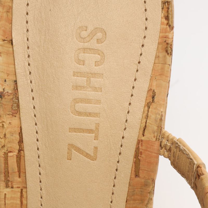 Schutz Cari Cork Sandal Μπεζ | Y5XZFPi