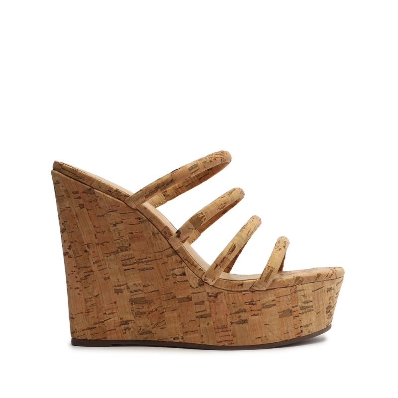 Schutz Cari Cork Sandal Μπεζ | Y5XZFPi