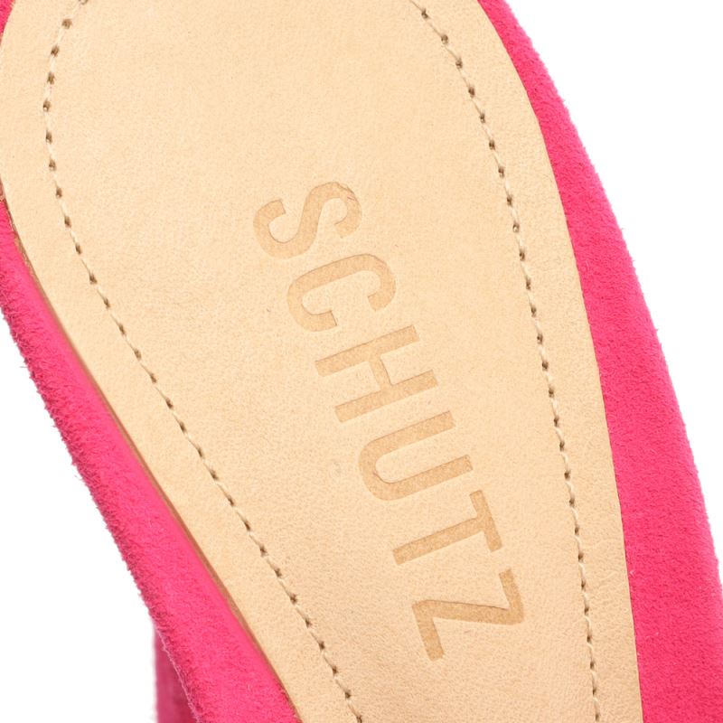 Schutz Cloe σουετ Sandal ροζ | 9DcGkwP