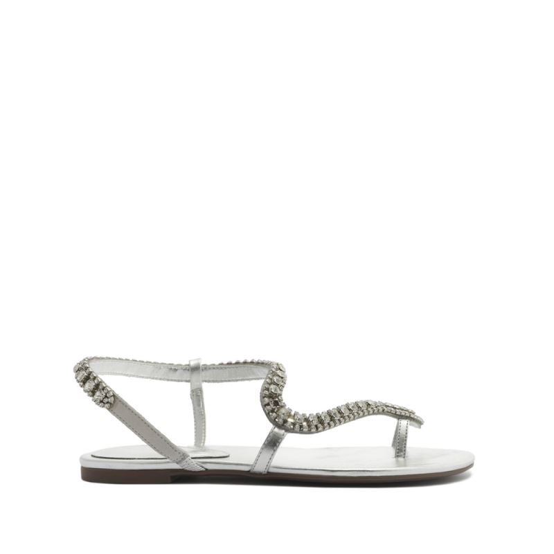 Schutz Court Metallic Sandal ασημι | 7hGkMR4