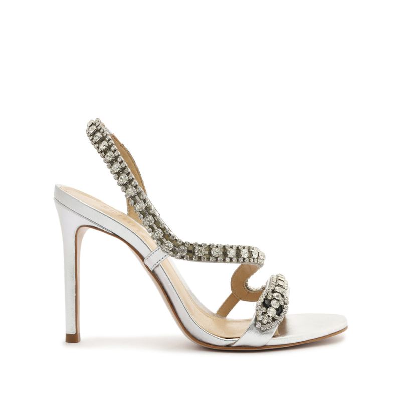 Schutz Court Metallic Sandal ασημι | wyGIWhF