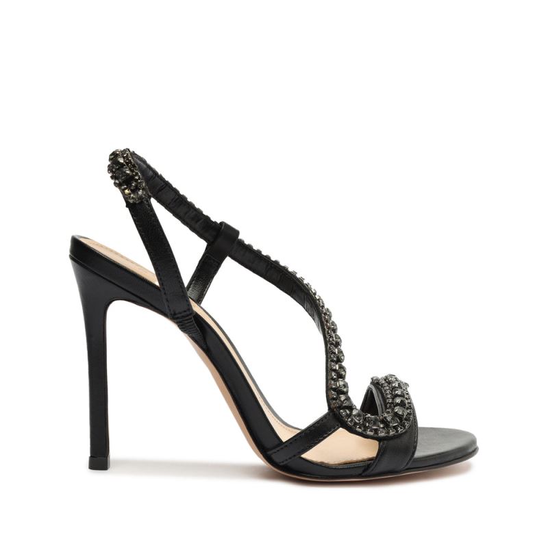 Schutz Court Metallic Sandal μαυρα | xI7GPRl