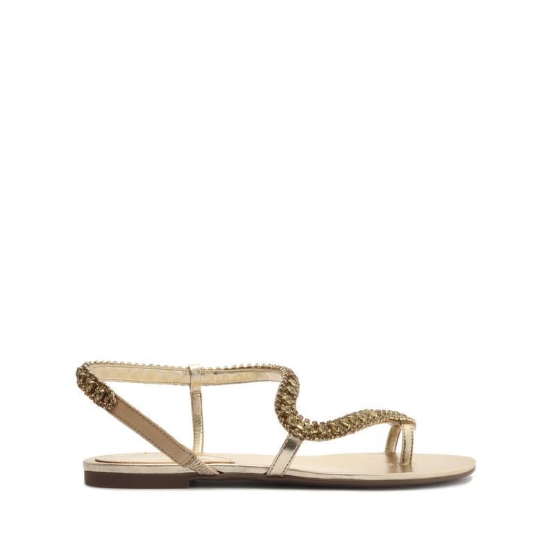 Schutz Court Metallic Sandal χρυσο χρωμα | ubndKYY