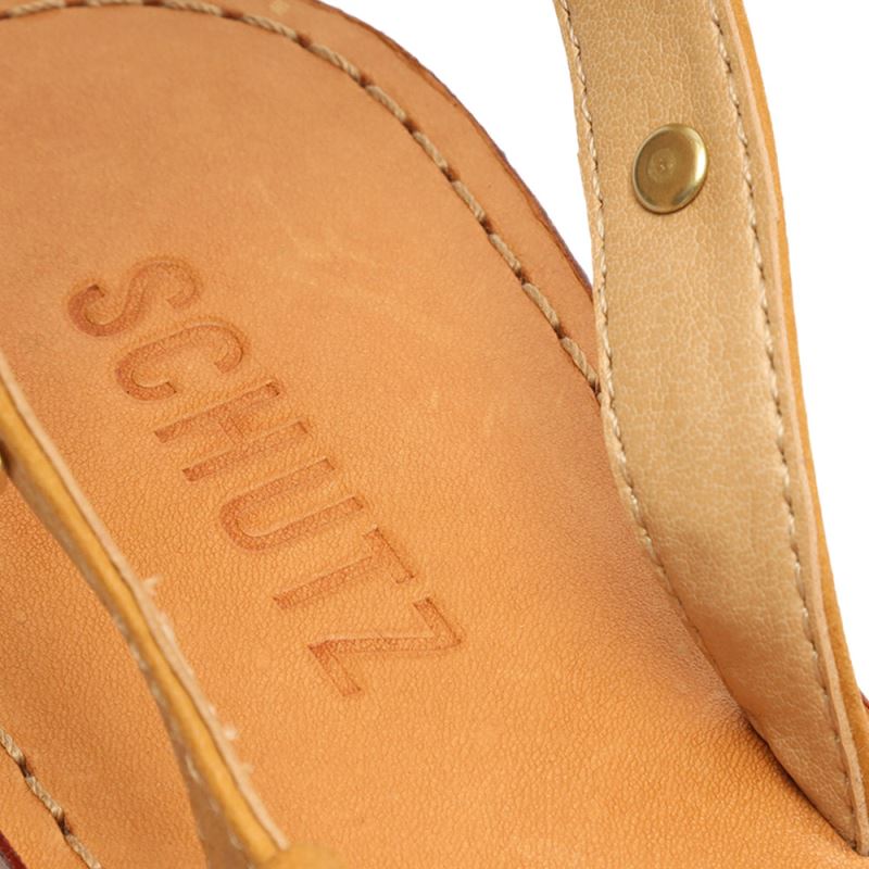 Schutz Courtney Studs δερματινα Sandal χρυσο χρωμα | 8UXoW02