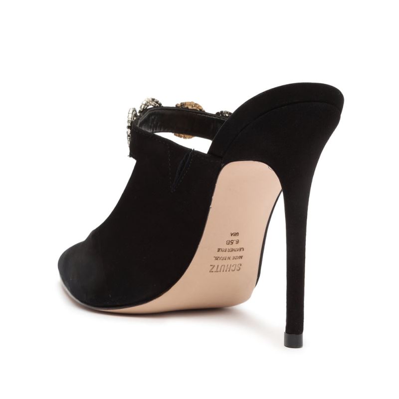 Schutz Elisah Nubuck Pump μαυρα | SCPsfzf