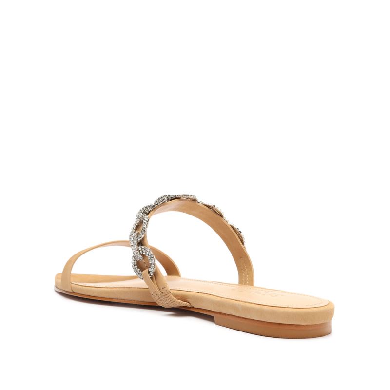 Schutz Elisah Nubuck φλατ Sandal ανοιχτο | V0MhYQo