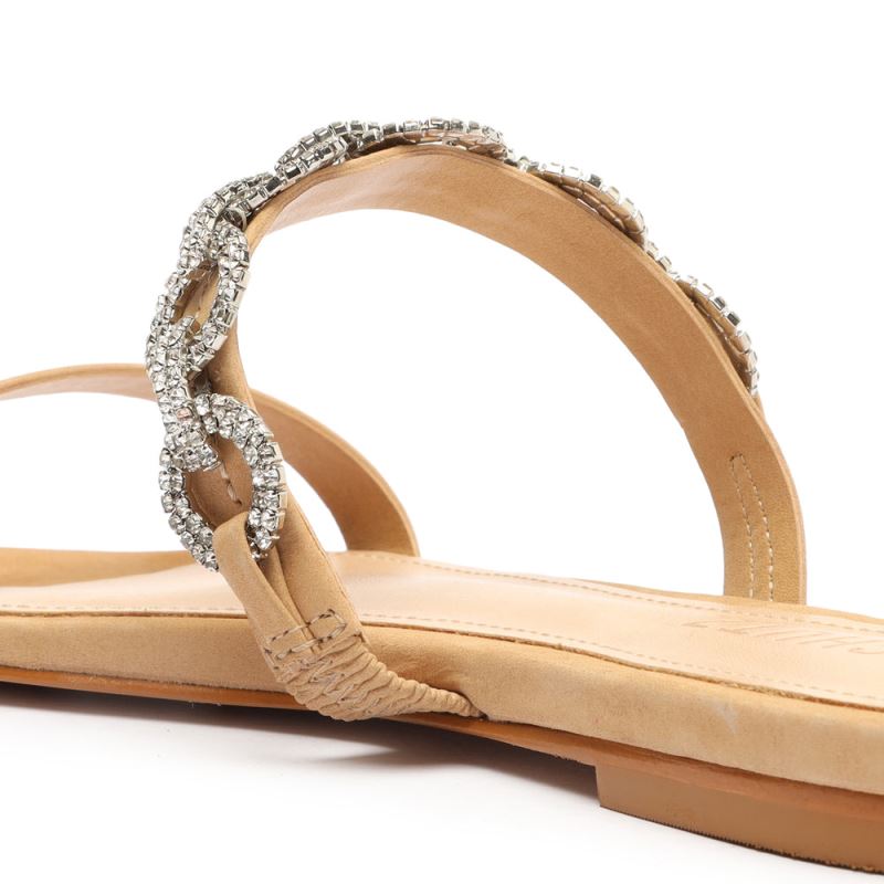 Schutz Elisah Nubuck φλατ Sandal ανοιχτο | V0MhYQo