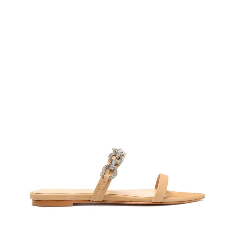 Schutz Elisah Nubuck φλατ Sandal ανοιχτο | V0MhYQo