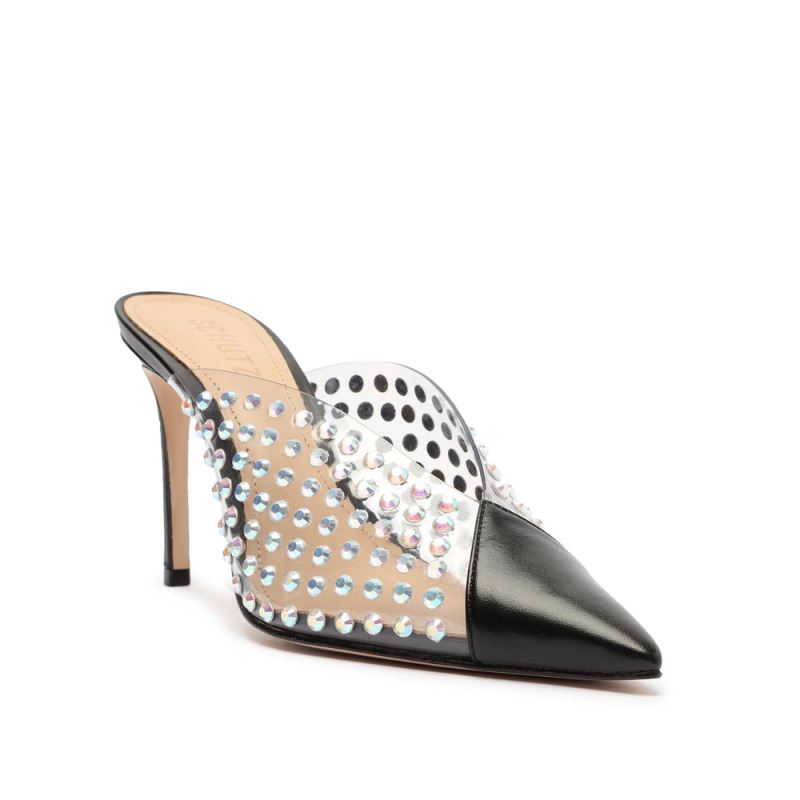 Schutz Greece Vinyl & Crystals Pump μαυρα | QlNRlT4