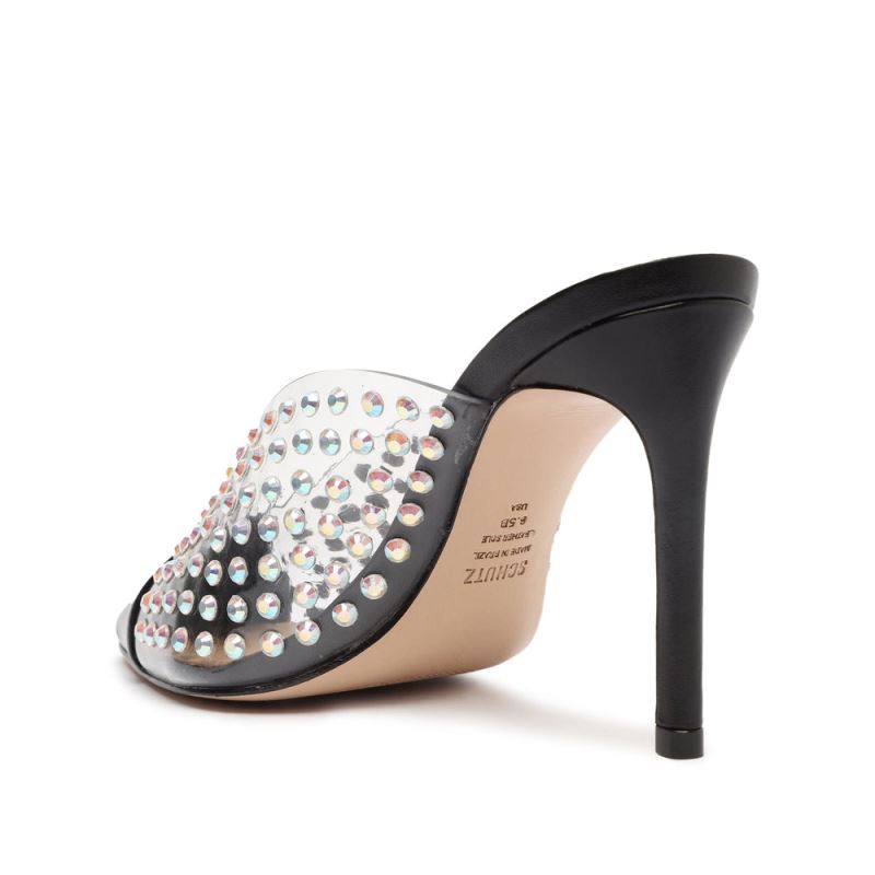 Schutz Greece Vinyl & Crystals Pump μαυρα | QlNRlT4