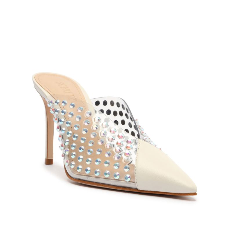 Schutz Greece Vinyl & Crystals Pump ασπρα | gSuqQyb