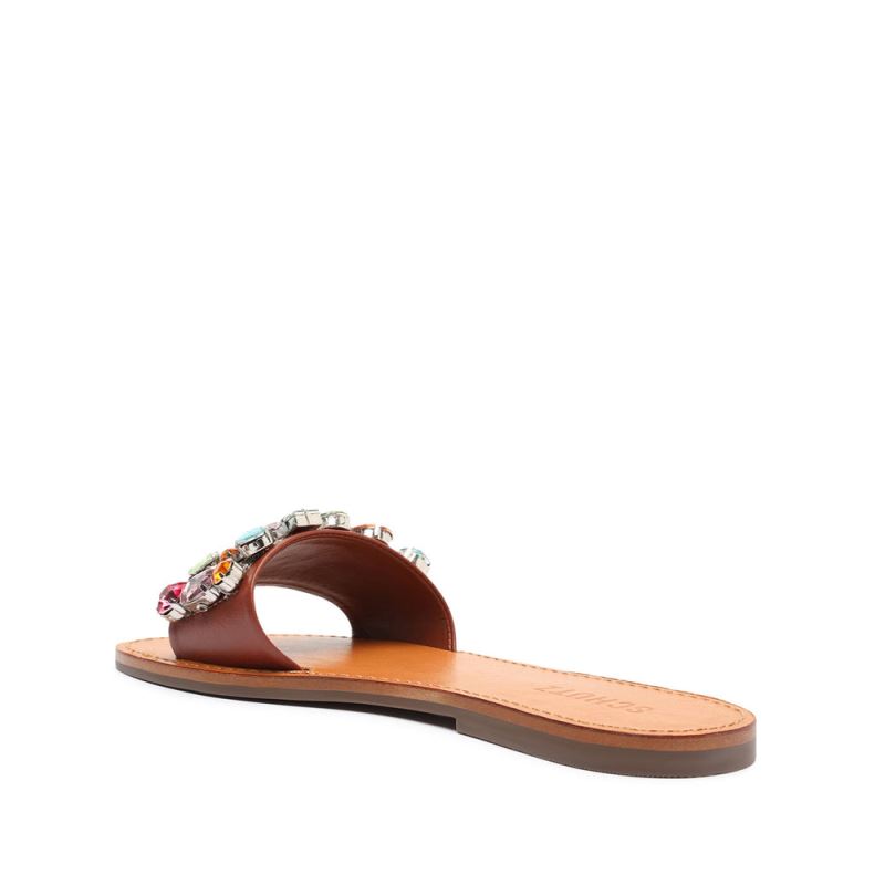 Schutz Jolie Nappa δερματινα Sandal καφε | lxpPCn2