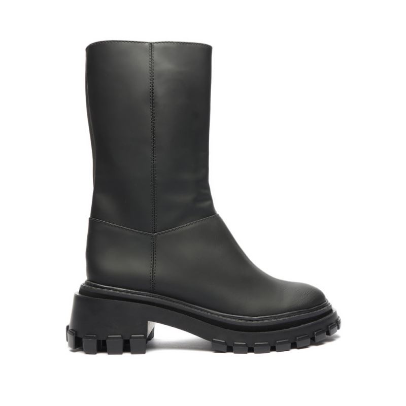 Schutz Juany Rubber δερματινα Boot μαυρα | PHqYdT6