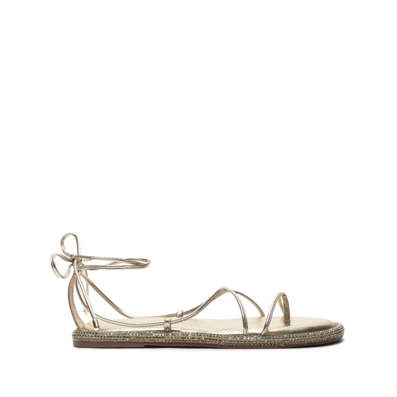 Schutz Kittie Metallic Nappa Sandal χρυσο χρωμα | g5zLujH