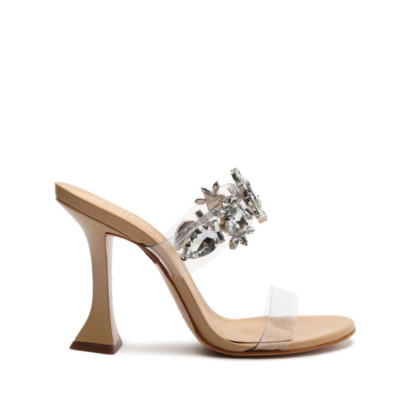 Schutz Laureen Vinyl & Crystal Sandal ανοιχτο | Ung0Ugd