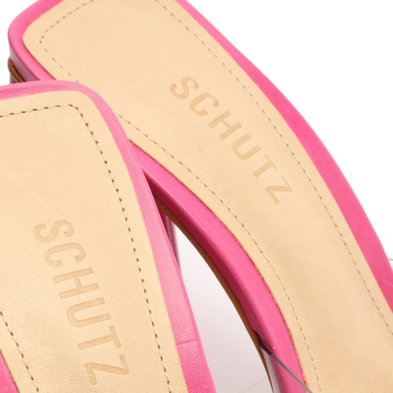 Schutz Lizah Vinyl Sandal ροζ | BZDMNlb