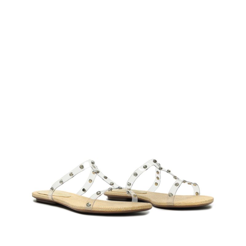 Schutz Loretta Vinyl Sandal Transparent | CLhKHEM