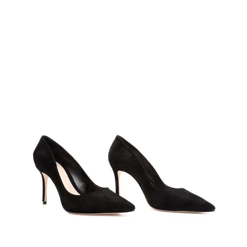 Schutz Lou Lo High Heel Pump in σουετ μαυρα | bvLf5q2