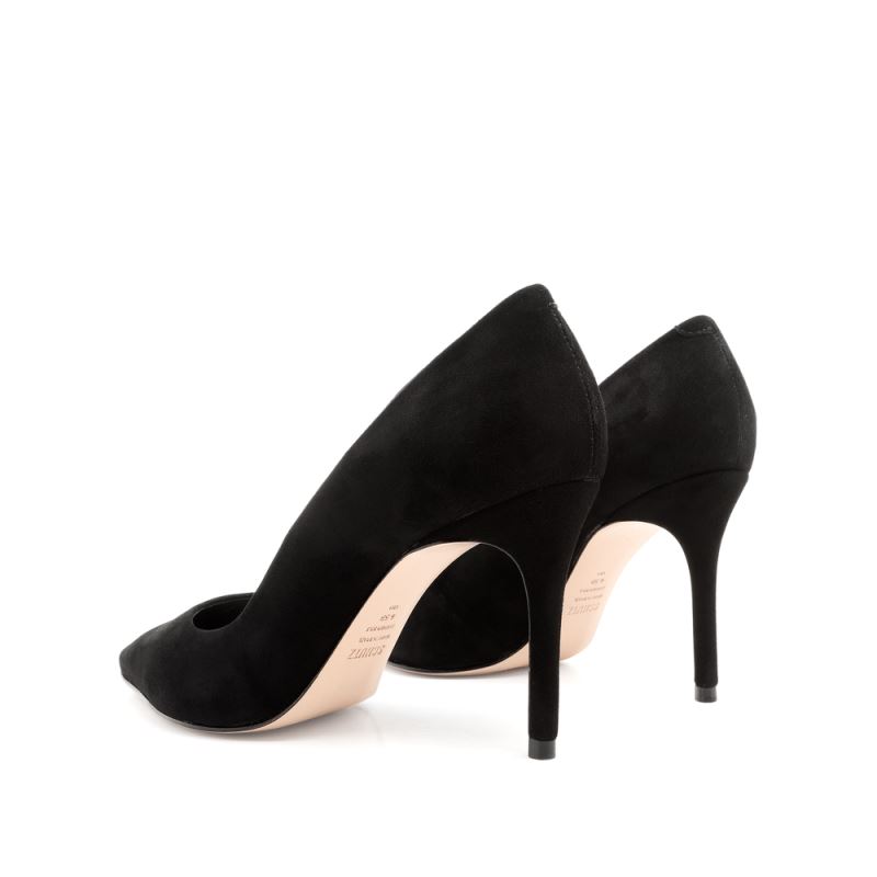 Schutz Lou Lo High Heel Pump in σουετ μαυρα | bvLf5q2