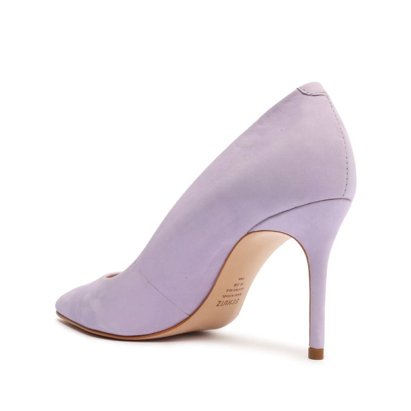 Schutz Lou Lo Nubuck Pump μωβ | 3Gn4twC