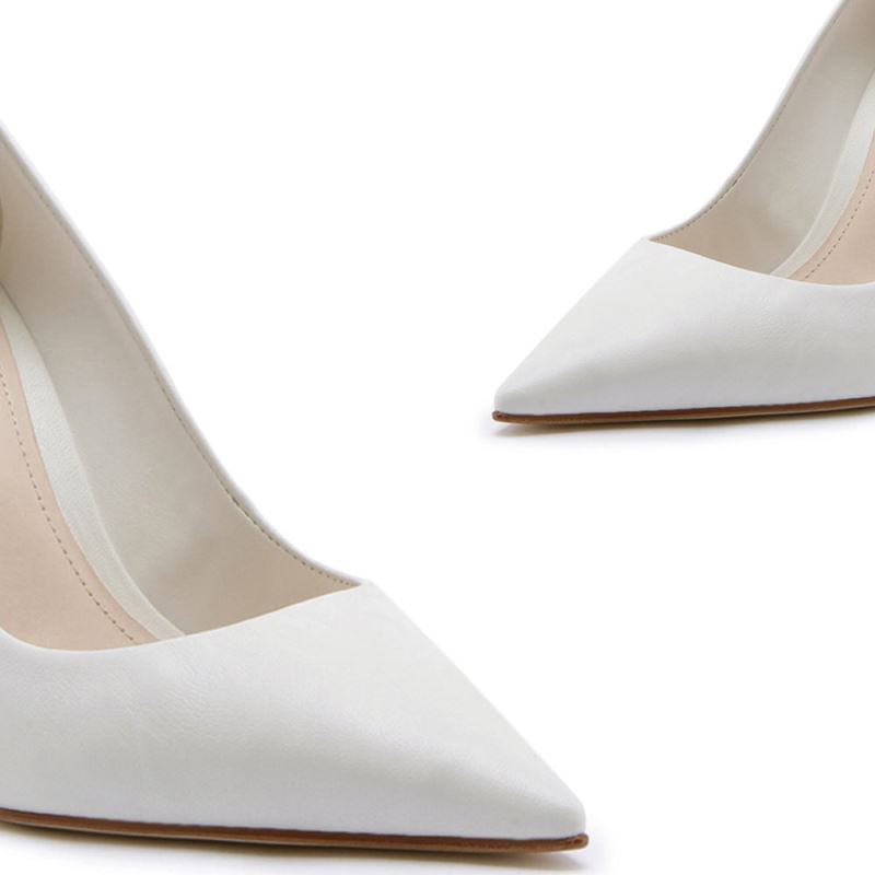 Schutz Lou δερματινα Pump in White ασπρα | 6vqidLp