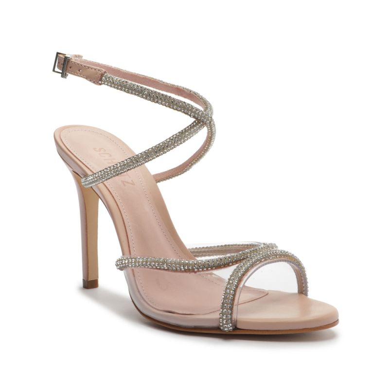 Schutz Louise Vinyl & Nappa δερματινα Sandal ροζ | brVOC0b