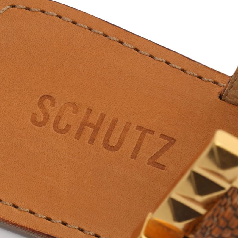 Schutz Malie Fabric Sandal καφε | 8ic0Ayw