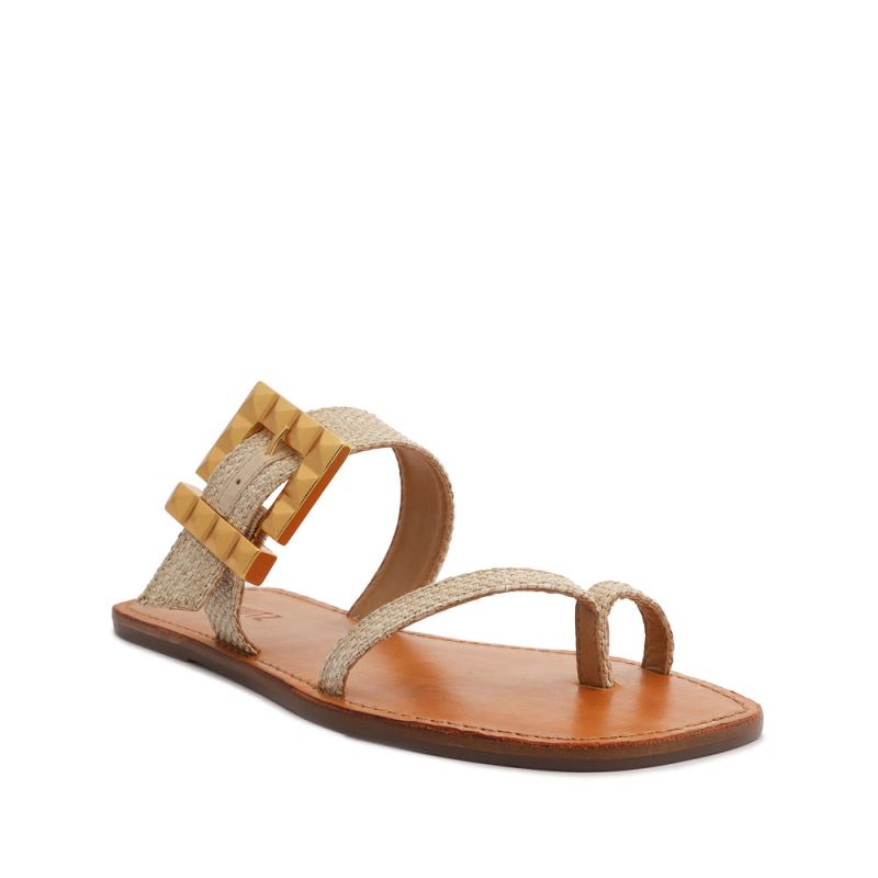 Schutz Malie Fabric Sandal καφε | Q9tZWr2