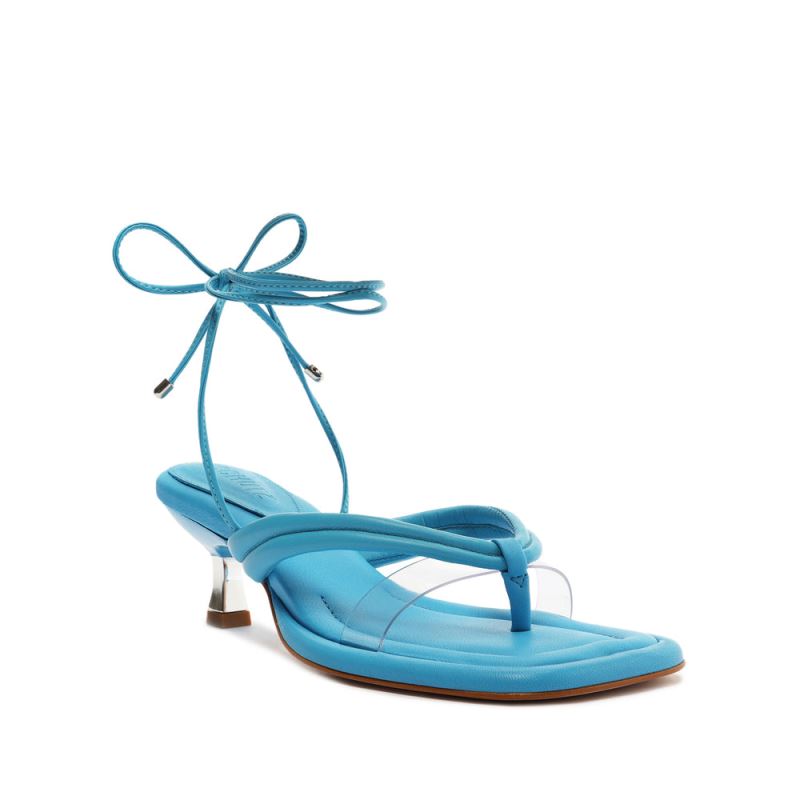 Schutz Meghan Mid Vinyl Sandal μπλε | GMBVb7Q