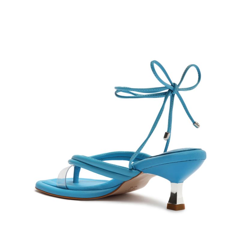 Schutz Meghan Mid Vinyl Sandal μπλε | GMBVb7Q