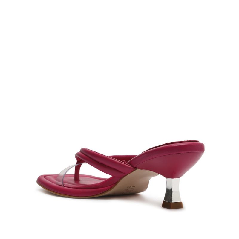 Schutz Meghan Mid Vinyl Sandal ροζ | xHFakrL