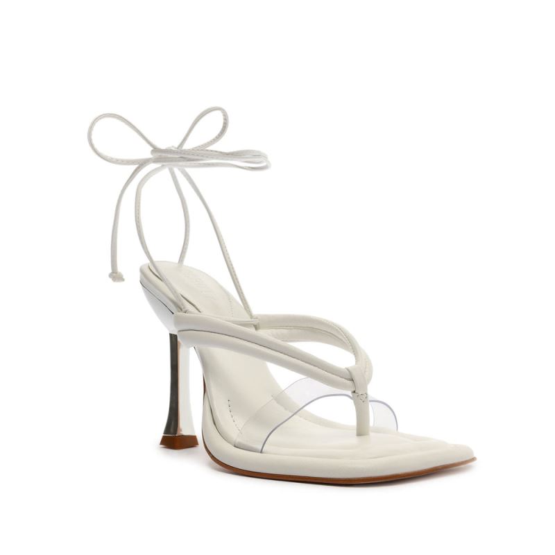 Schutz Meghan Vinyl Sandal ασπρα | 0qI2sh0