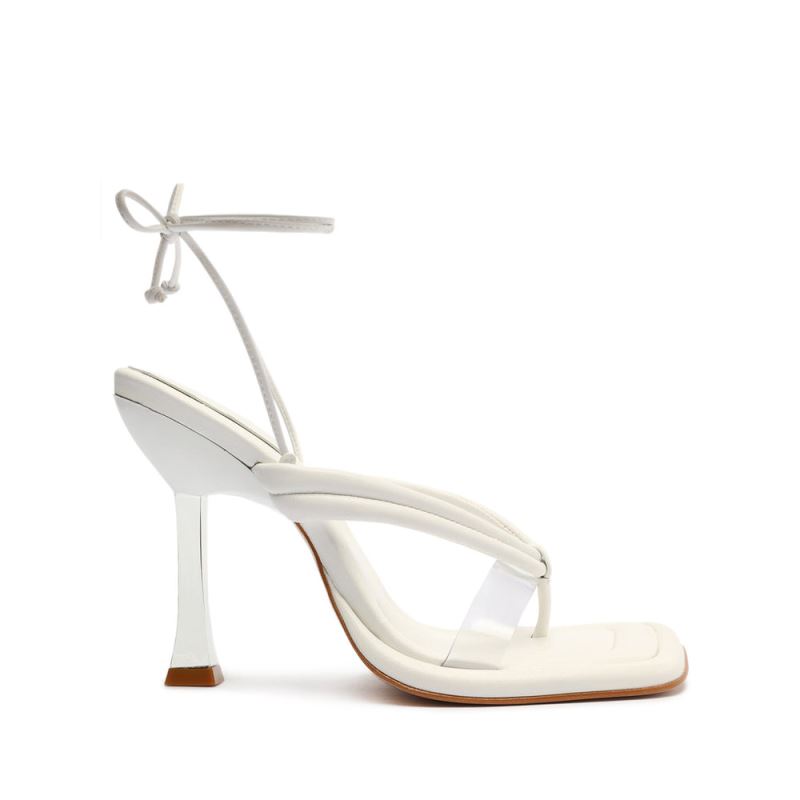 Schutz Meghan Vinyl Sandal ασπρα | U68OI6f