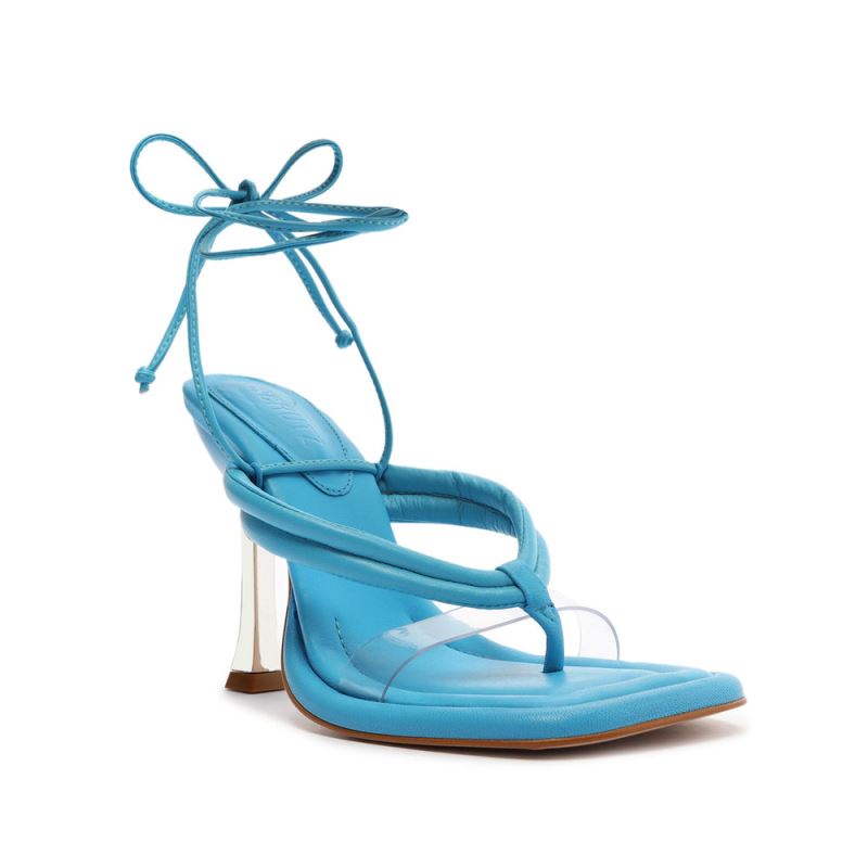 Schutz Meghan Vinyl Sandal μπλε | T7XV8Wa