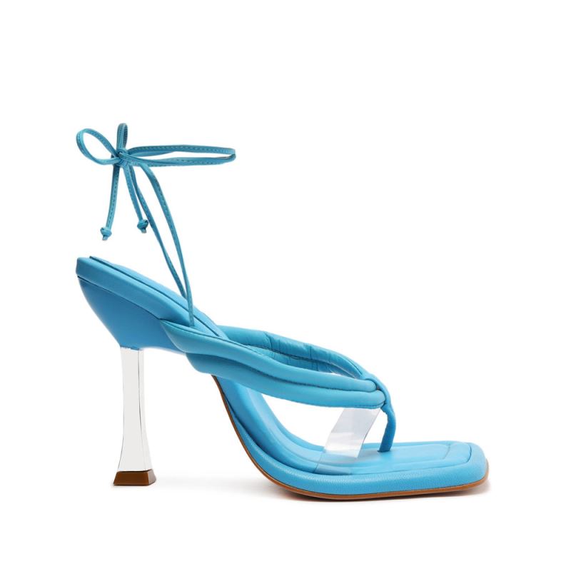 Schutz Meghan Vinyl Sandal μπλε | T7XV8Wa