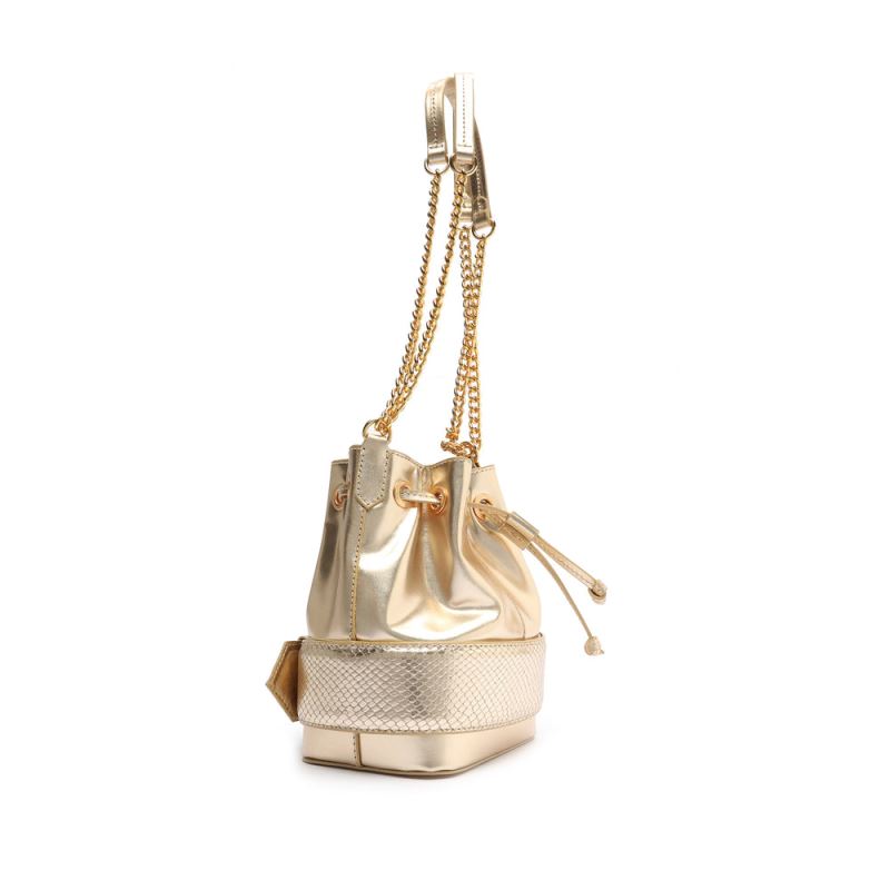 Schutz Mini Bucket Fierce Handbag χρυσο χρωμα | bDhXdQq